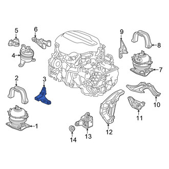 Honda OE - Front Engine Mount Bracket