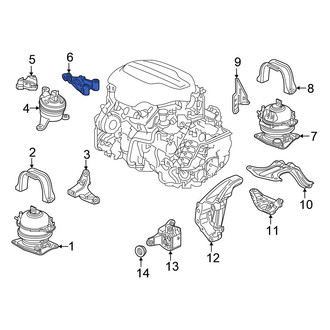 Honda OE - Center Engine Mount Bracket