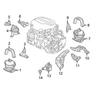 Honda OE - Engine / Transaxle - Engine & Transmission Mounting