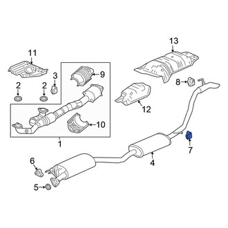 Honda OE - Front Right Exhaust System Hanger
