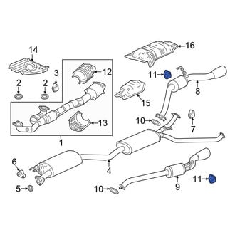 Honda OE - Front Right Exhaust System Hanger
