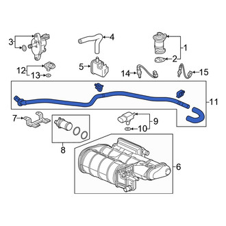 Honda OE - Evaporative Emissions System Lines