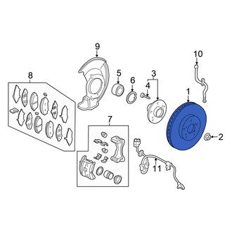 Honda OE - Front Disc Brake Rotor