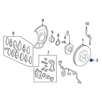Honda OE - Front CV Joint Nut