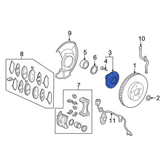 Honda OE - Front Wheel Hub