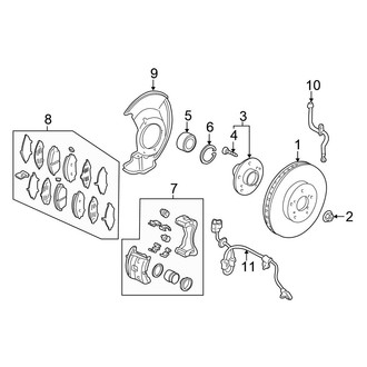 Honda OE - Front Suspension - Brake Components (Black Edition / RT / RTL / RTL-E / RTL-T / RTS / Sport)