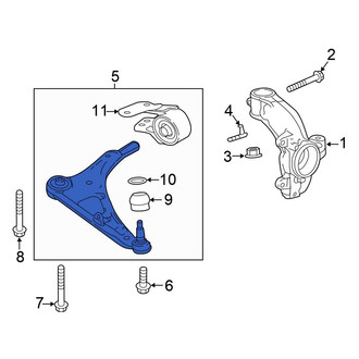 Honda OE - Rear Right Lower Rearward Suspension Control Arm