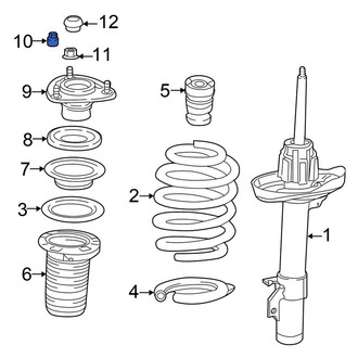Honda OE - Suspension Strut Mount Nut