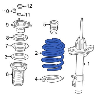 Honda OE - Front Left Coil Spring
