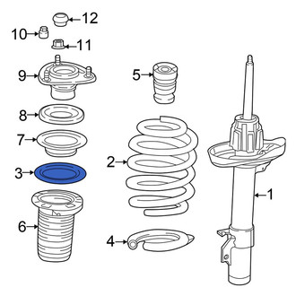 Honda OE - Front Upper Coil Spring Insulator