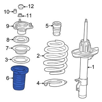 Honda OE - Front Right Suspension Strut Bellows