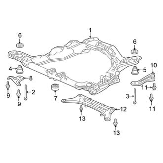 Honda OE - Front Suspension - Suspension Mounting