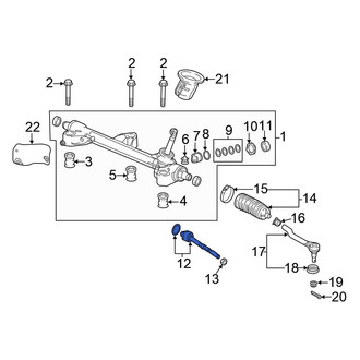 Honda OE - Inner Steering Tie Rod End