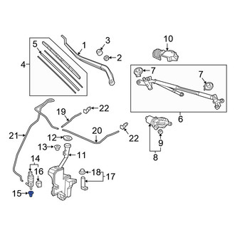 Honda OE - Front Washer Fluid Strainer