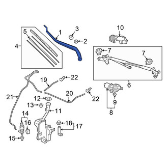Honda OE - Front Right Wiper Arm