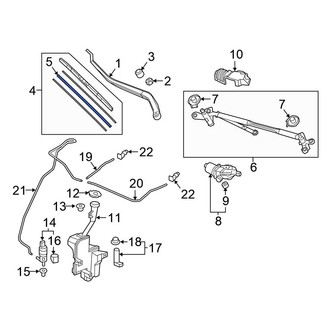 Honda OE - Front Right Wiper Blade Refill