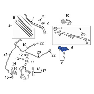 Honda OE - Front Wiper Motor