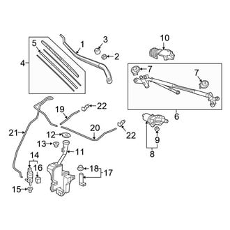 Honda OE - Windshield - Wiper & Washer Components
