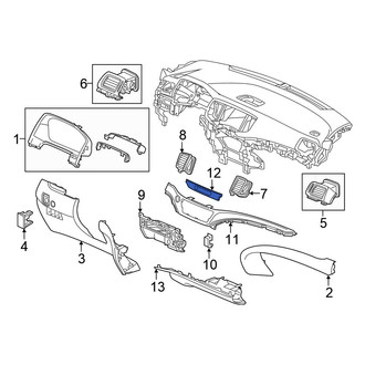 Honda OE - Center Instrument Panel Molding