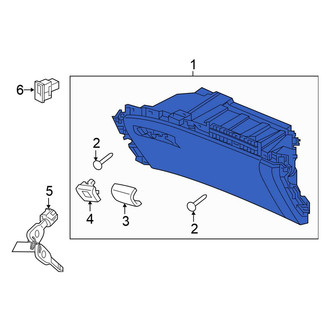 Honda OE - Front Glove Box Assembly
