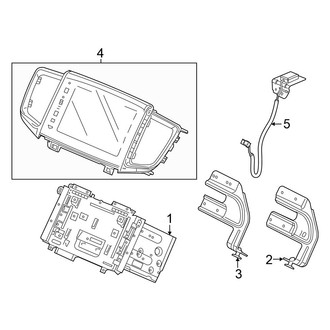 Honda OE - Instrument Panel - Sound System (Radio, With Navigation), (TrailSport)