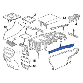 Honda OE - Front Center Console Trim Panel