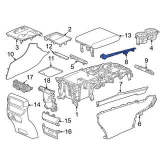 Honda OE - Left Inner Console Trim Panel