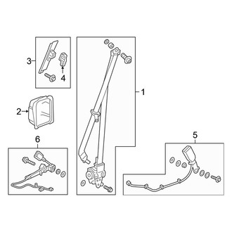 Honda OE - Restraint Systems - Front Seat Belts