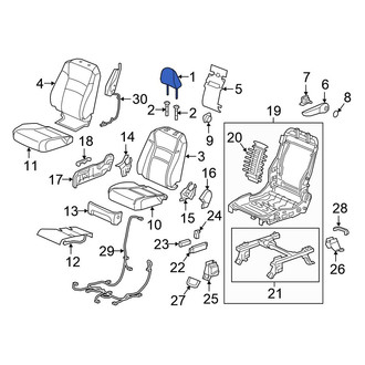 Honda OE - Front Left Headrest
