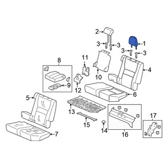Honda OE - Rear Left Outer Headrest
