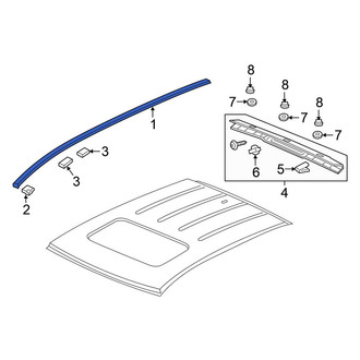 Honda OE - Front Roof Molding