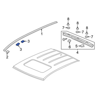 Honda OE - Roof Molding Clip
