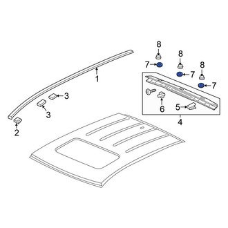 Honda OE - Roof Molding Clip