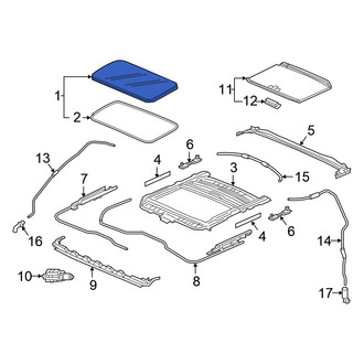 Honda OE - Sunroof Glass