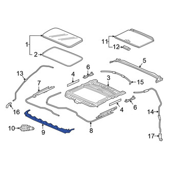Honda OE - Sunroof Deflector