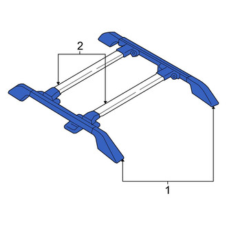 Honda OE - Roof Luggage Carrier Side Rail