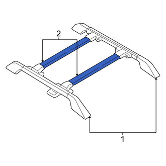 Honda OE - Roof Luggage Carrier Cross Rail