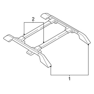 Honda OE - Roof - Luggage Carrier (Honda Accessory)