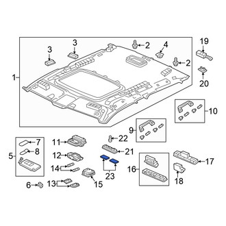 Honda OE - Front Left Dome Light Lens