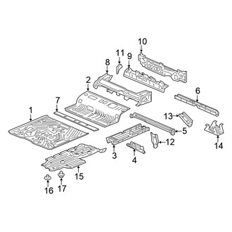 Honda OE - Pillars, Rocker & Floor - Floor & Rails