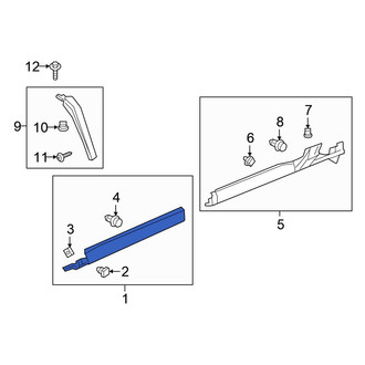 Honda OE - Front Left Rocker Panel Guard