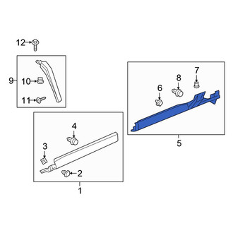 Honda OE - Rear Left Rocker Panel Guard