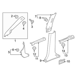 Honda OE - Pillars, Rocker & Floor - Interior Trim