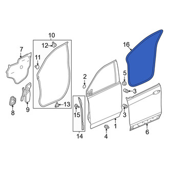 Honda OE - Front Inner Door Seal