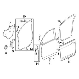 Honda OE - Front Door - Door & Components