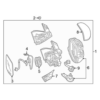 Honda OE - Front Door - Outside Mirrors (With Lanewatch)