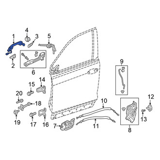 Honda OE - Rear Left Outer Exterior Door Handle