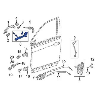 Honda OE - Front Left Exterior Door Handle Base