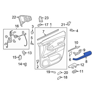 Honda OE - Front Left Door Armrest
