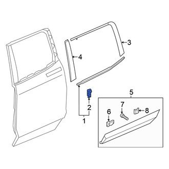 Honda OE - Door Belt Molding Clip